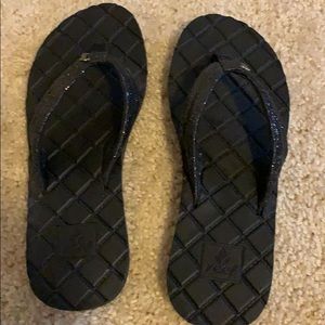 Reef Black Thong Sandals